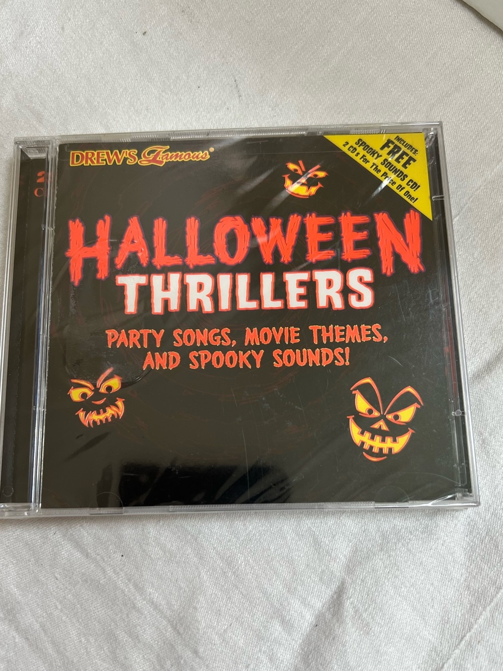 Drew's Famous Halloween Thrillers 2 CD Party Songs Movie Themes Spooky Sound NEW